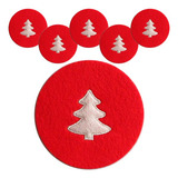 Kit 6 Porta Copos De Natal Decoração Mesa Posta Natalina