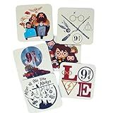 Kit 6 Porta Copos Filme Harry Geek Qualidade Premium MDF Sublimado