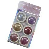 Kit 6 Pós Cromados Metalizados Para Decoração De Unhas -HS-812-