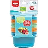 Kit 6 Potes 180ml P-Papinhas Azul Buba 6758