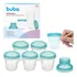 Kit 6 Potes Para Armazenar Leite Materno Buba