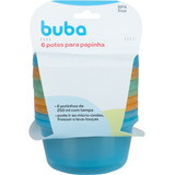 Kit 6 Potinhos Para Congelar Papinha Lanche Infantil Bebe