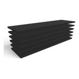 Kit 6 Prateleiras Lisas 90x25 Cm Brancas Mdf 15mm