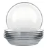 Kit 6 Pratos Fundos Sopa Duralex Astral Vidro Transparente Liso