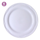 Kit 6 Pratos Rasos