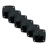 Kit 6 Puxador Para Tampa Viveiros Barcos Lancha Pesca Preto