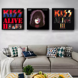 Kit 6 Quadros Capa Album Banda Kiss 30x30 À Sua Escolha