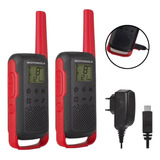 Kit 6 Radio Comunicador Motorola T210br Walktalk +carregador
