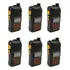 Kit 6 Radio Ht Walk Talk Dual Band Uhf Vhf Fm Baofeng Uv6r