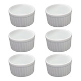 Kit 6 Ramekin Grande 220ml Porcelana