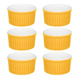 Kit 6 Ramekin Grande Porcelana Variados Oxford Restaurante