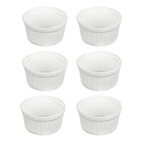 Kit 6 Ramekin Médio 150ml Cozinha Mesa Posta Pote Potinho