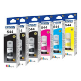 Kit 6 Refil Tinta Para Epson T544 L3110 L3250 L3150 B Y C M Tinta Colors