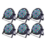 Kit 6 Refletor Par64 Led 36