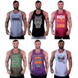 Kit 6 Regatas Longline Oversized Cavada Musculação Academia