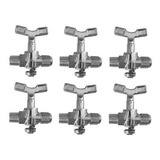 Kit 6 Regulador Gás Registro De Baixa Pressão Industrial
