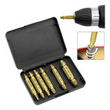 Kit 6 Removedor Extrator Saca Parafuso Quebrado Danificado