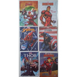 Kit 6 Revistas Colorir Herois Marvel Ler Colorir E Atividades Super Homem Thor Homem De Ferro Homem Aranha Capitão