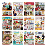 Kit 6 Revistas Pintura Em Tecido