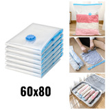 Kit 6 Saco À Vácuo 60x80 Organizador Edredom Cobertor Roupa