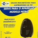 Kit 6 Sacos Aspirador De Pó Descartável Para O Modelo Arno Nitro 1300w