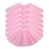 Kit 6 Saia Infantil Rosa Tutu