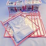 Kit 6 Saquinhos Bebe Gestante Organizador Mala Maternidade TAG 2 Nécessaire Porta Fraldas Remédio NUVEM ROSA SAQUINHO ROSA
