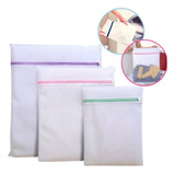 Kit 6 Saquinhos Lavar Roupa Intima Delicada Zíper P M G