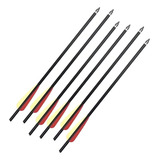 Kit 6 Setas Flechas De Alumínio 16p 40 6 Cm Black Man Kung