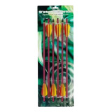 Kit 6 Setas Flechas De Alumínio 16p 40 6 Cm Red Man Kung