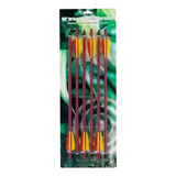 Kit 6 Setas Flechas De Alumínio 20p 50 8 Cm Red Man Kung