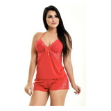 Kit 6 Short Doll Nadador C Renda Luxo Baby Doll Revenda