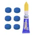Kit 6 Solas Couro P  Taco Sinuca   Bilhar   1 Tek Bond Cor Sola 10mm