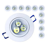 Kit 6 Spot De Led 3w Lampada Direcionável Sanca Branco Frio 110v 220v bivolt 