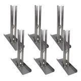 Kit 6 Suporte Fixação Bv Motor Portão Eletrônico Basculante