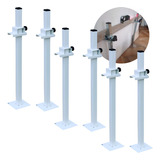 Kit 6 Suporte P Régua De Pedreiro 50cm Aço Azulejista Bargas