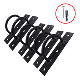Kit 6 Suporte Trx Parede Teto Gancho Suspenso Argola