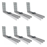 Kit 6 Suportes Ar Condicionado Split De 12 A 24000 Btus 50cm