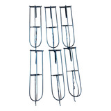 Kit 6 Suportes De Selas E Arreios Em Ferro Resistente