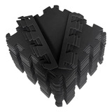 Kit 6 Tatames 50x50 10 Mm Preto Economico