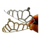 Kit 6 Tiara Strass Noiva Princesa