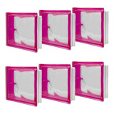 Kit 6 Tijolos De Vidro 19x19 Conforto Visual Bloco Decorar