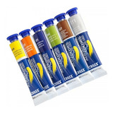 Kit 6 Tinta Acrílica Acrylic Colors Acrilex 20ml Para Tela
