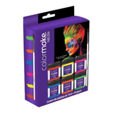 Kit 6 Tinta Facial Color Make Maquiagem Cor Neon Fluor Nfe