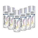 Kit 6 Tinta Spray Uso Geral Tekbond 350ml Aluminio