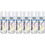 Kit 6 Tintas Spray Branco Fosco 350ml Tekbond