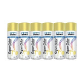 Kit 6 Tintas Spray Dourado 350ml Tekbond