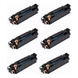 Kit 6 Toner 285a Compatível Com Modelos 1132 1102 1132w 1102 Tinta Preto