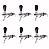 Kit 6 Torneiras De Chopp Tipo Italiana Com Espigão Cerveja