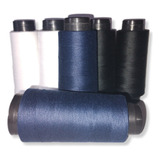 Kit 6 Tubos De Linha De Costura 1828m 3 Cores 100 Poliéster